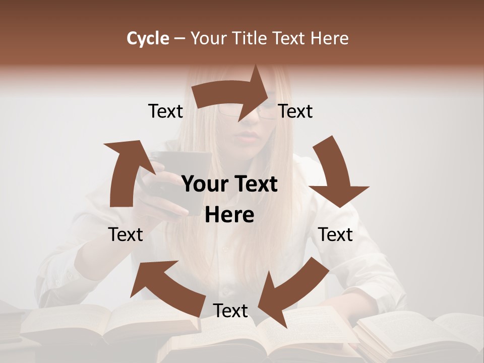 Teen Woman Study PowerPoint Template