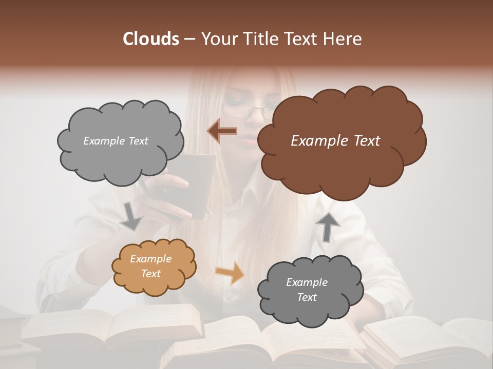 Teen Woman Study PowerPoint Template