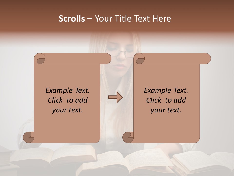 Teen Woman Study PowerPoint Template
