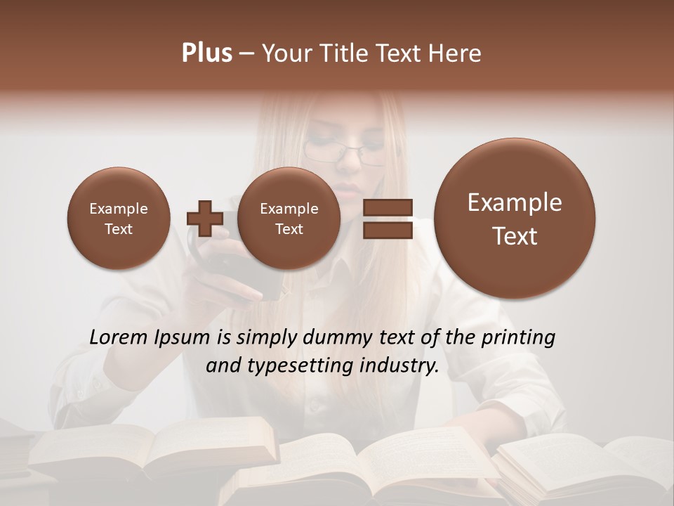 Teen Woman Study PowerPoint Template