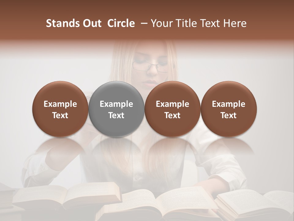 Teen Woman Study PowerPoint Template