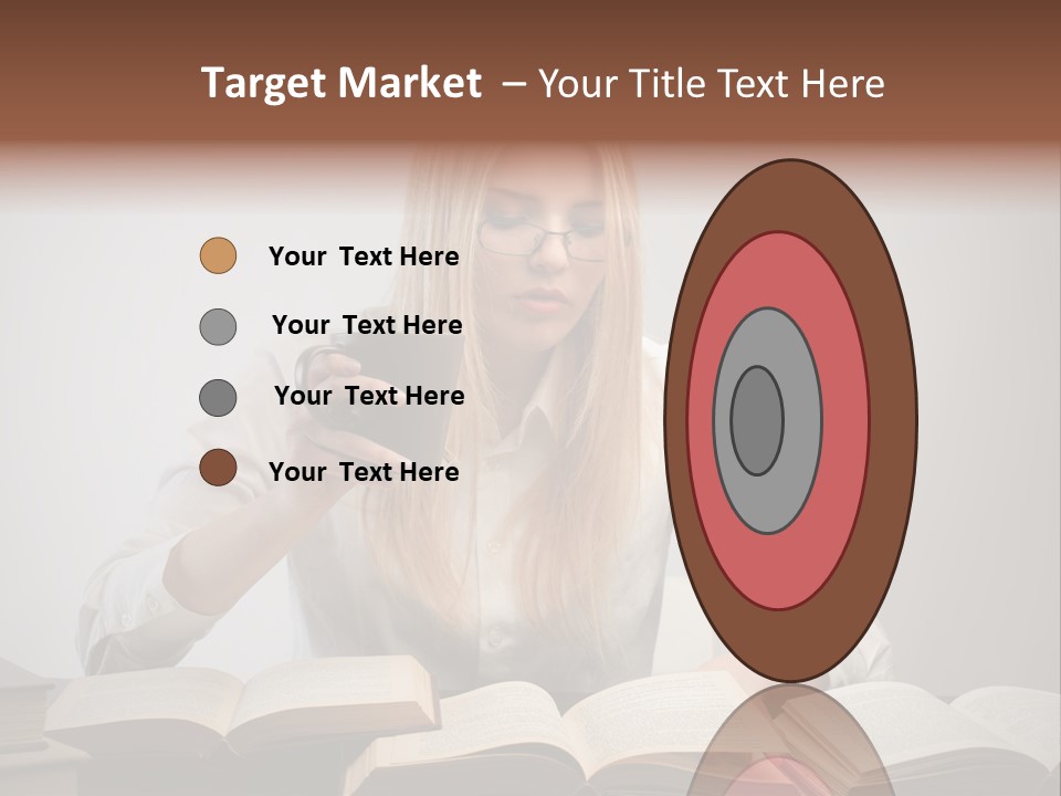 Teen Woman Study PowerPoint Template
