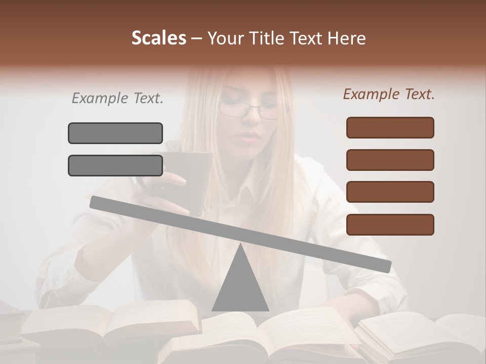 Teen Woman Study PowerPoint Template