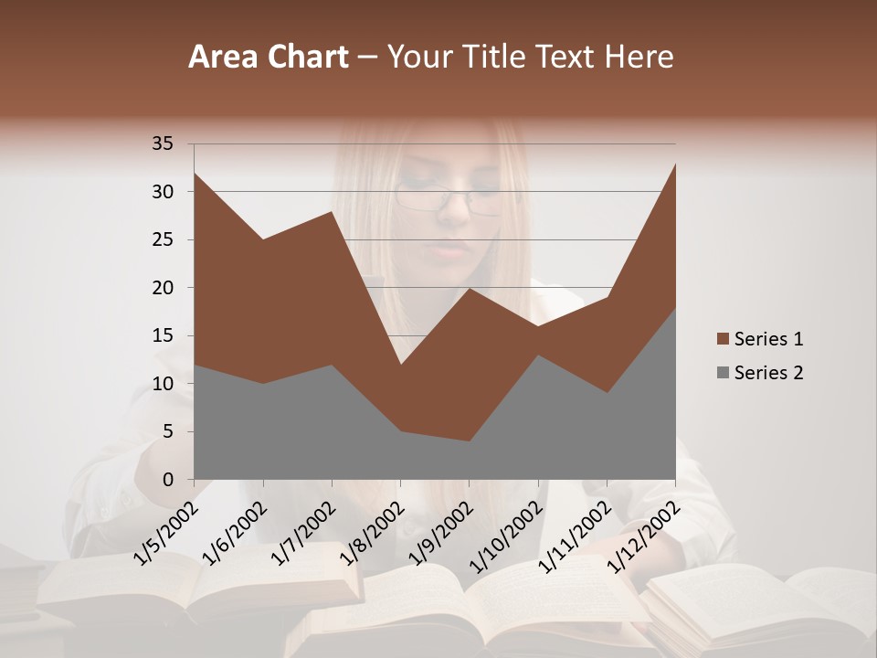 Teen Woman Study PowerPoint Template