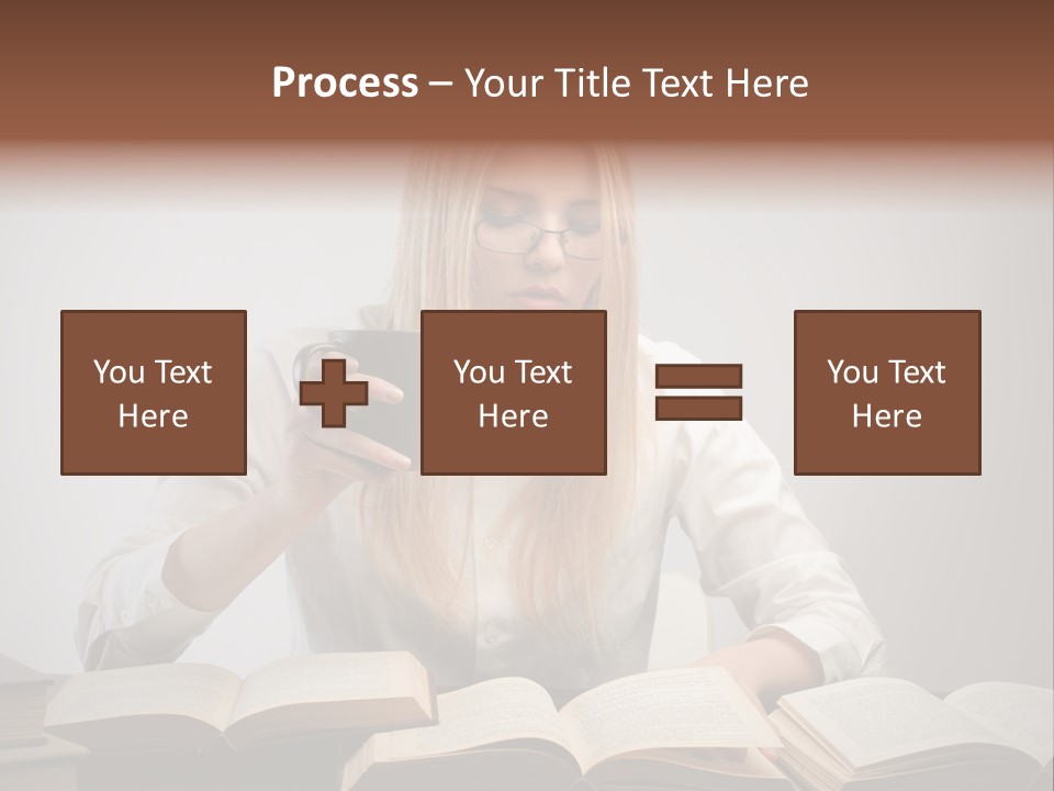 Teen Woman Study PowerPoint Template