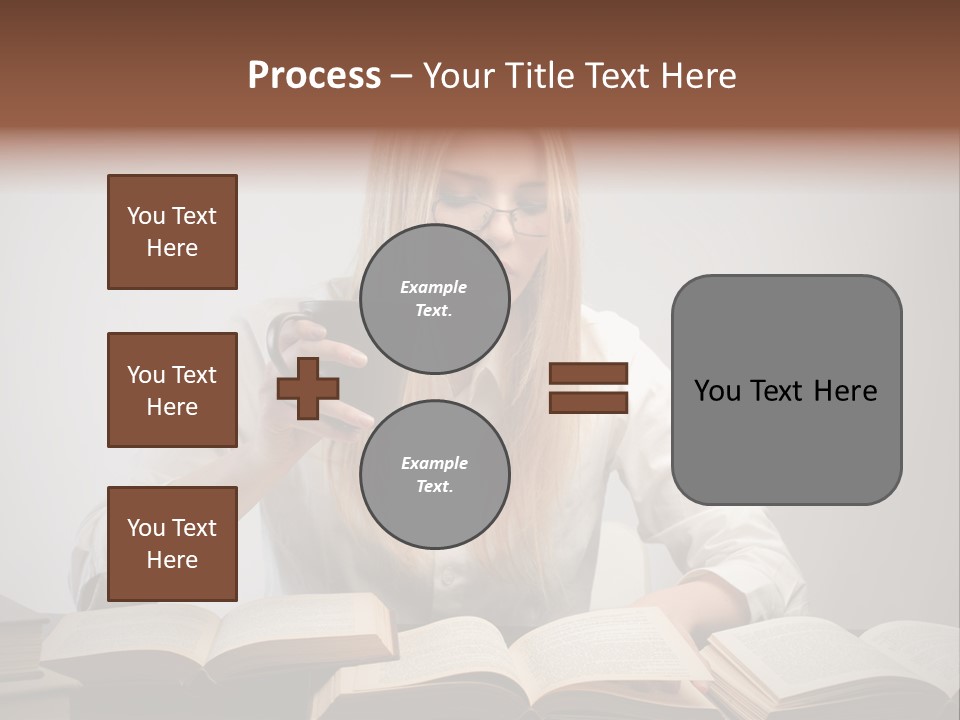 Teen Woman Study PowerPoint Template