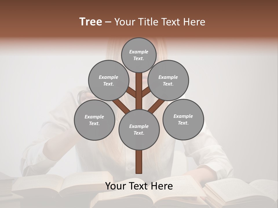 Teen Woman Study PowerPoint Template