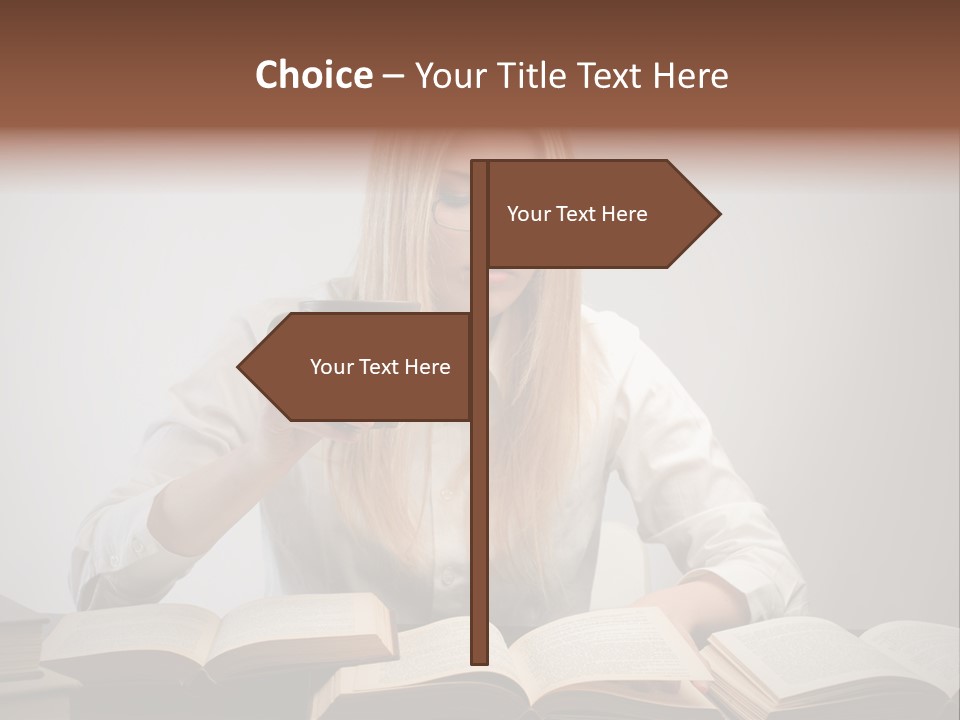 Teen Woman Study PowerPoint Template