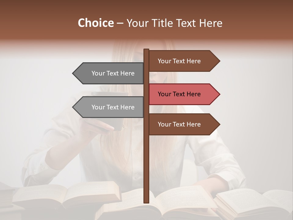Teen Woman Study PowerPoint Template