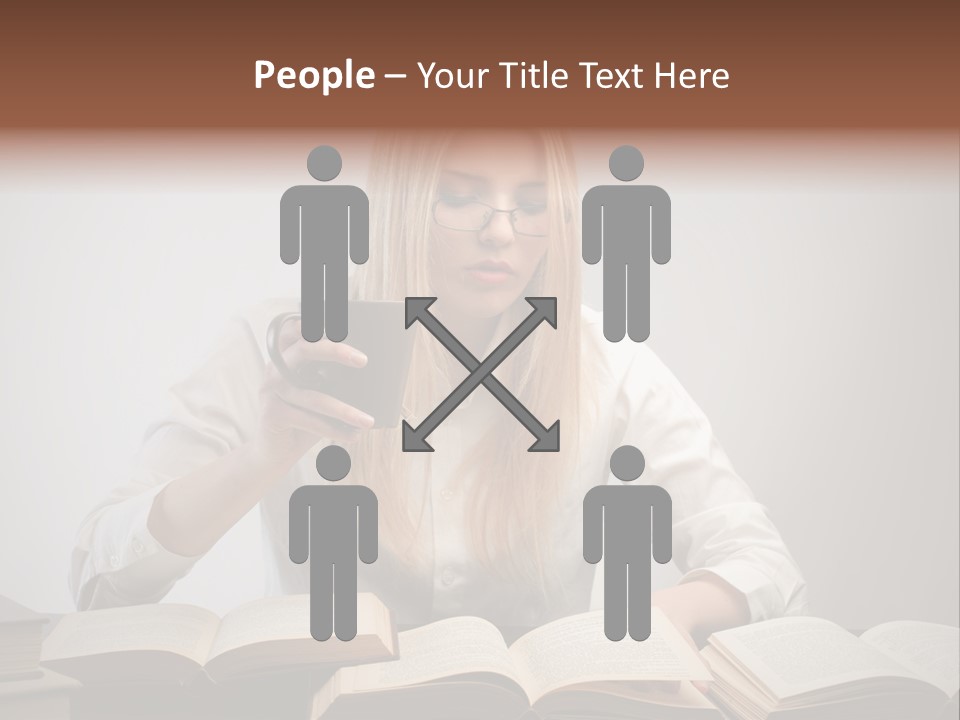 Teen Woman Study PowerPoint Template