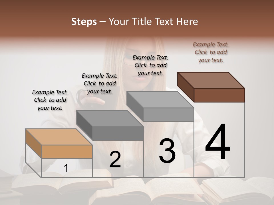 Teen Woman Study PowerPoint Template