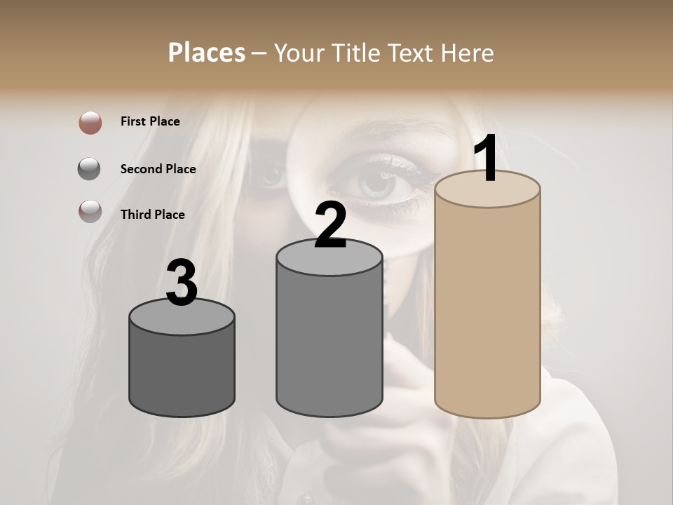 Isolated Blonde Lipstick PowerPoint Template