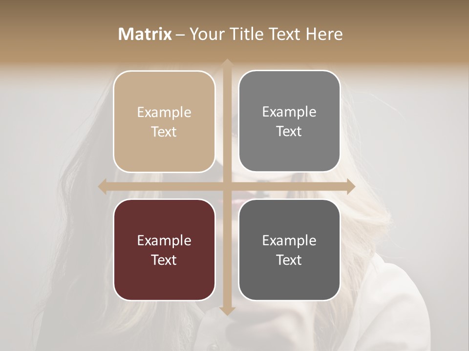 Isolated Blonde Lipstick PowerPoint Template