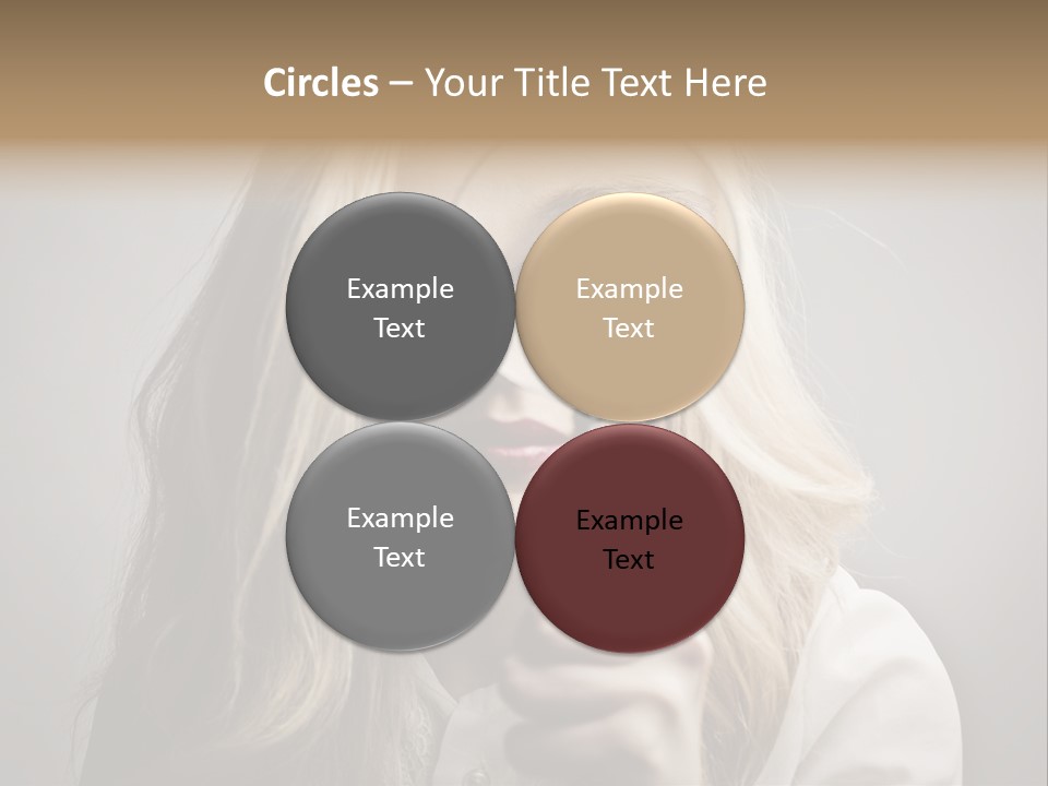 Isolated Blonde Lipstick PowerPoint Template