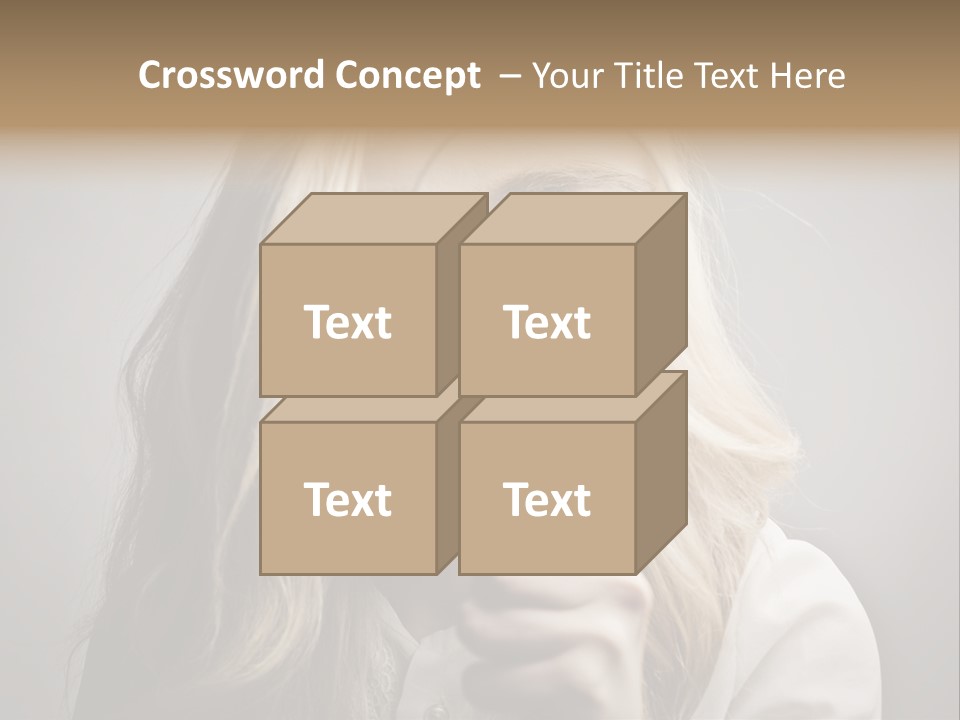 Isolated Blonde Lipstick PowerPoint Template