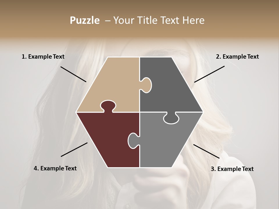 Isolated Blonde Lipstick PowerPoint Template