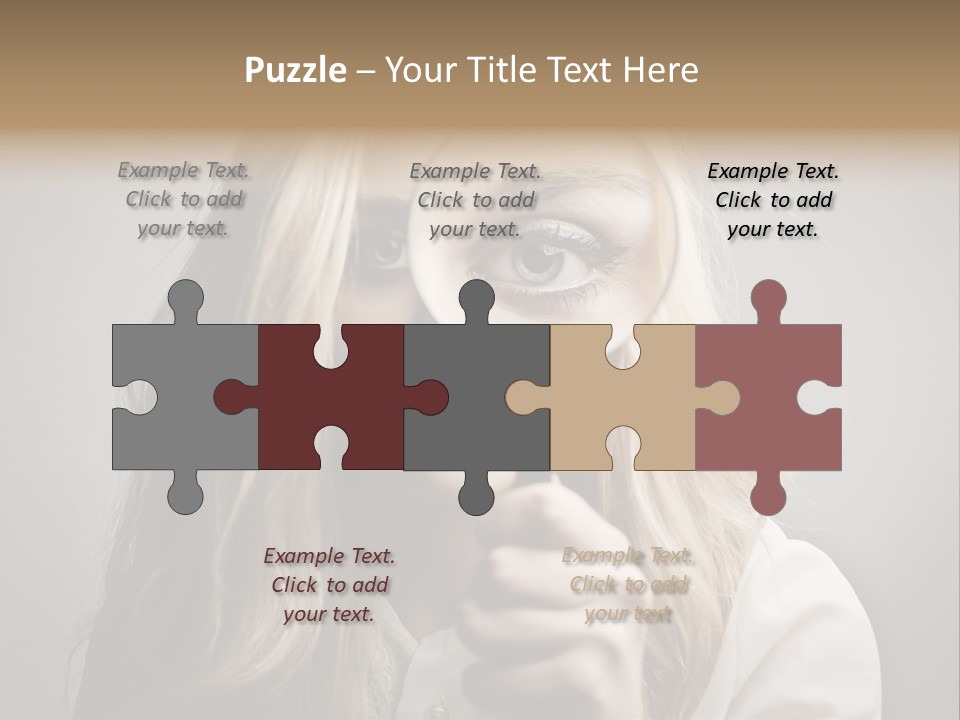 Isolated Blonde Lipstick PowerPoint Template