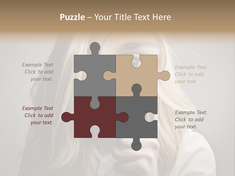 Isolated Blonde Lipstick PowerPoint Template