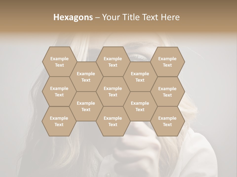 Isolated Blonde Lipstick PowerPoint Template