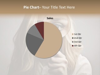 Isolated Blonde Lipstick PowerPoint Template