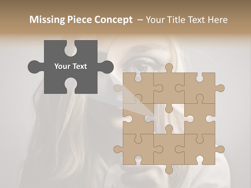 Isolated Blonde Lipstick PowerPoint Template