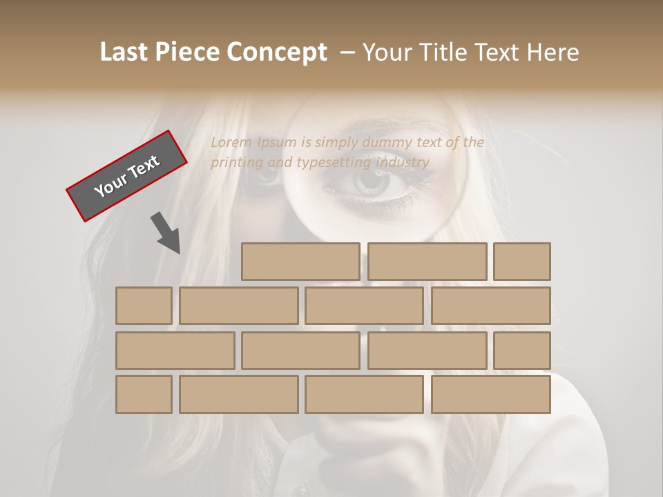 Isolated Blonde Lipstick PowerPoint Template