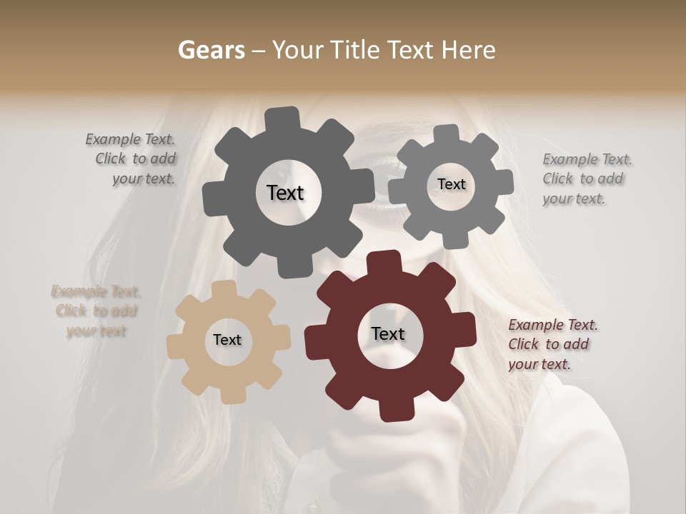 Isolated Blonde Lipstick PowerPoint Template