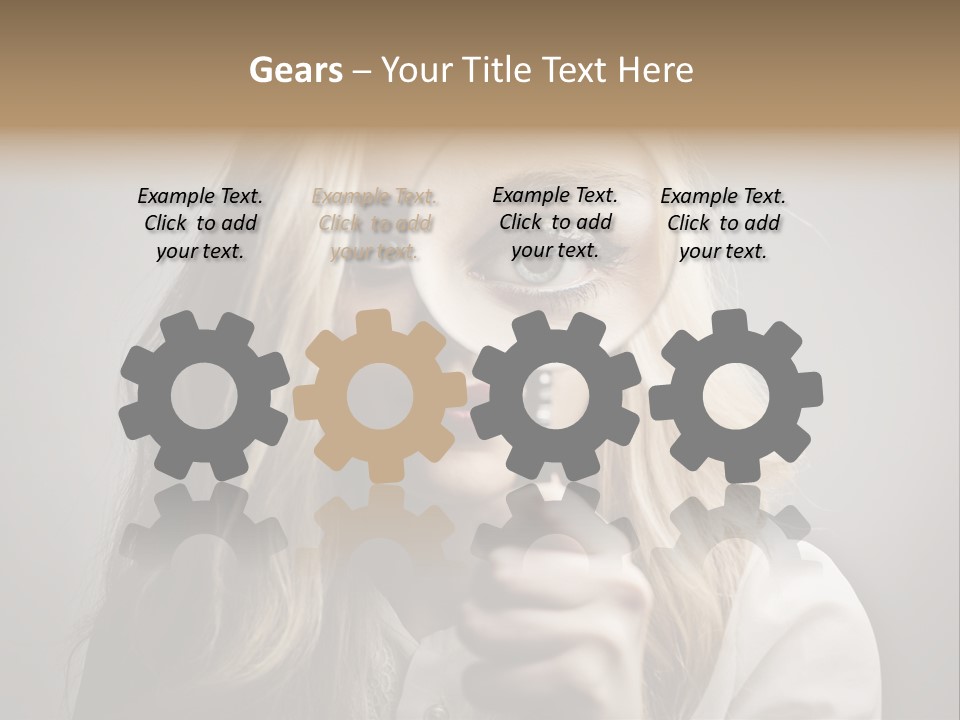 Isolated Blonde Lipstick PowerPoint Template