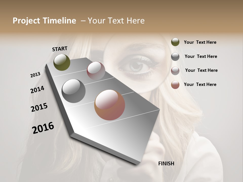 Isolated Blonde Lipstick PowerPoint Template