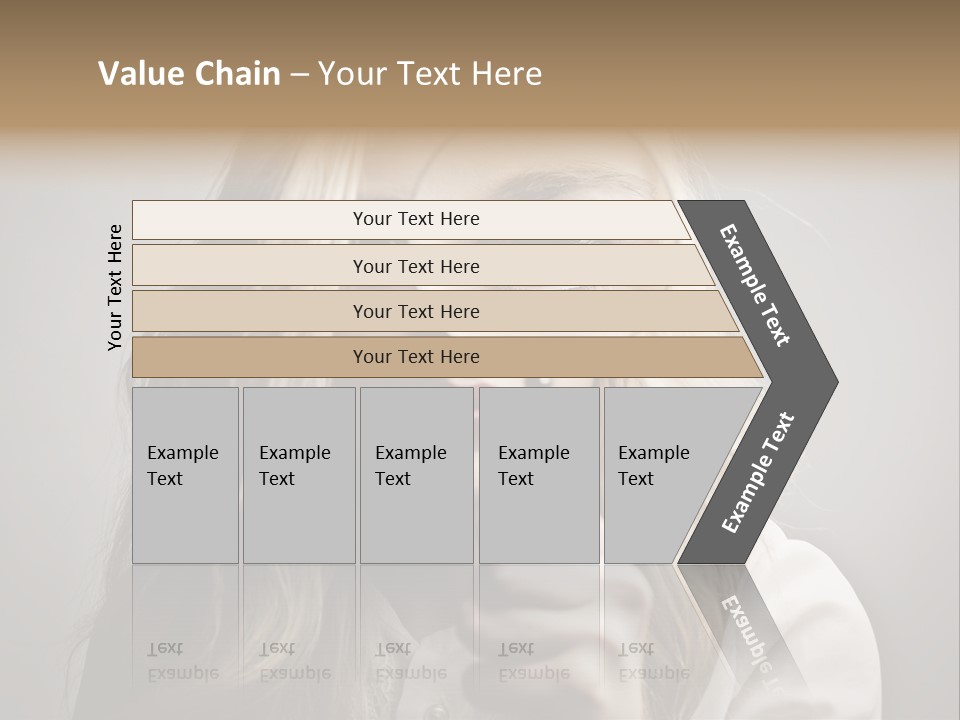 Isolated Blonde Lipstick PowerPoint Template