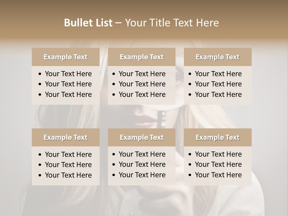 Isolated Blonde Lipstick PowerPoint Template