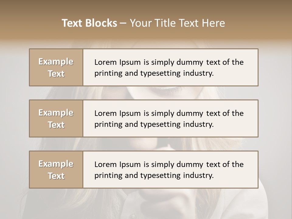 Isolated Blonde Lipstick PowerPoint Template