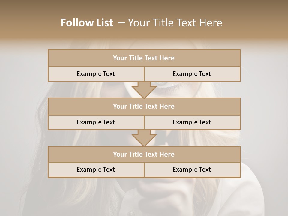 Isolated Blonde Lipstick PowerPoint Template