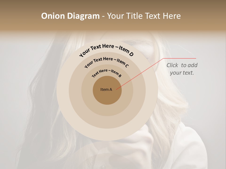 Isolated Blonde Lipstick PowerPoint Template