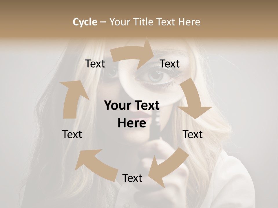 Isolated Blonde Lipstick PowerPoint Template