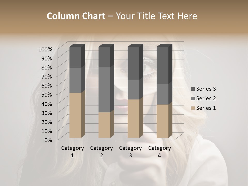 Isolated Blonde Lipstick PowerPoint Template