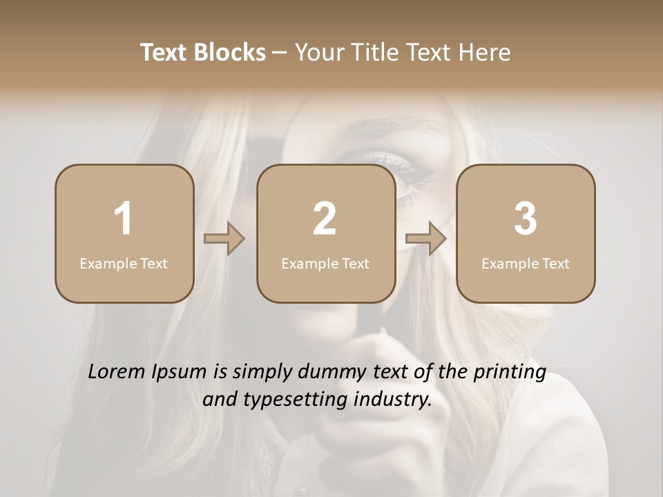 Isolated Blonde Lipstick PowerPoint Template