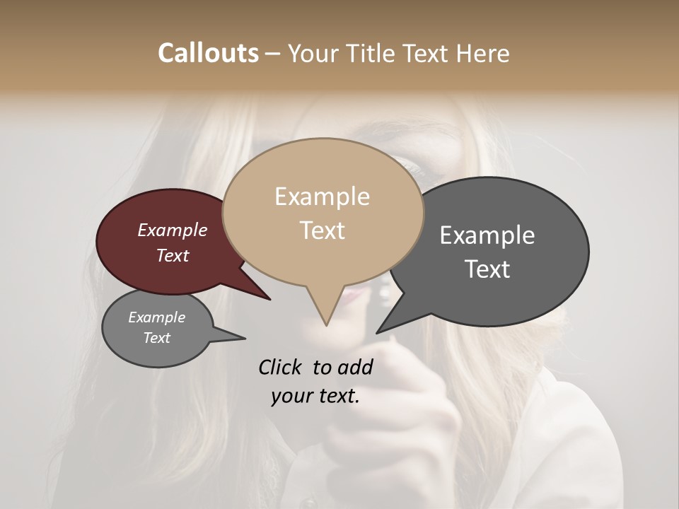 Isolated Blonde Lipstick PowerPoint Template