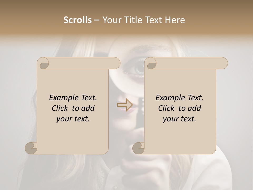 Isolated Blonde Lipstick PowerPoint Template