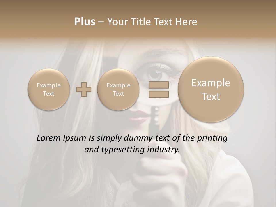 Isolated Blonde Lipstick PowerPoint Template