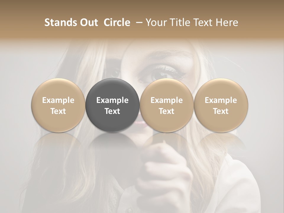 Isolated Blonde Lipstick PowerPoint Template