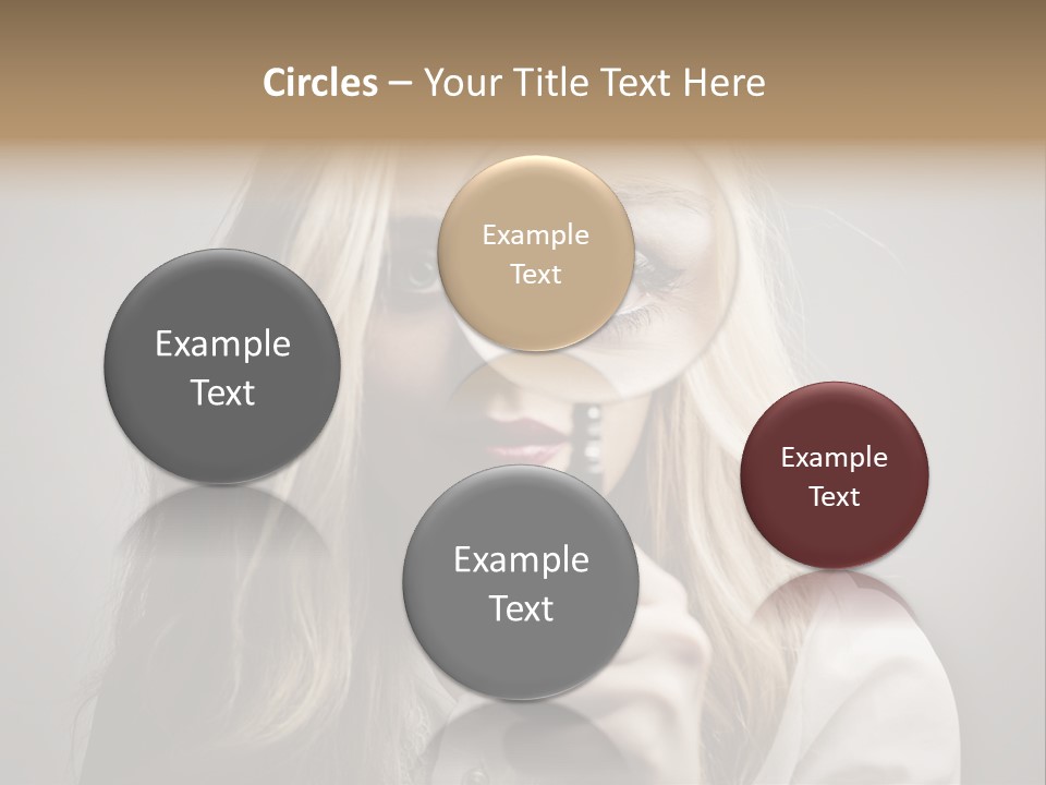 Isolated Blonde Lipstick PowerPoint Template