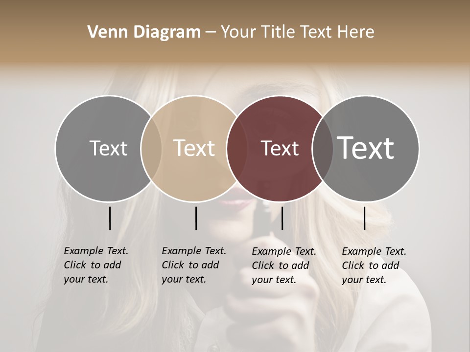 Isolated Blonde Lipstick PowerPoint Template