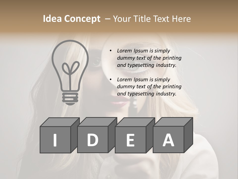 Isolated Blonde Lipstick PowerPoint Template