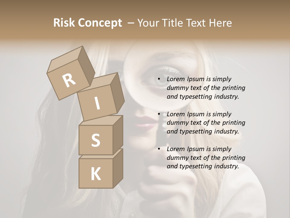 Isolated Blonde Lipstick PowerPoint Template