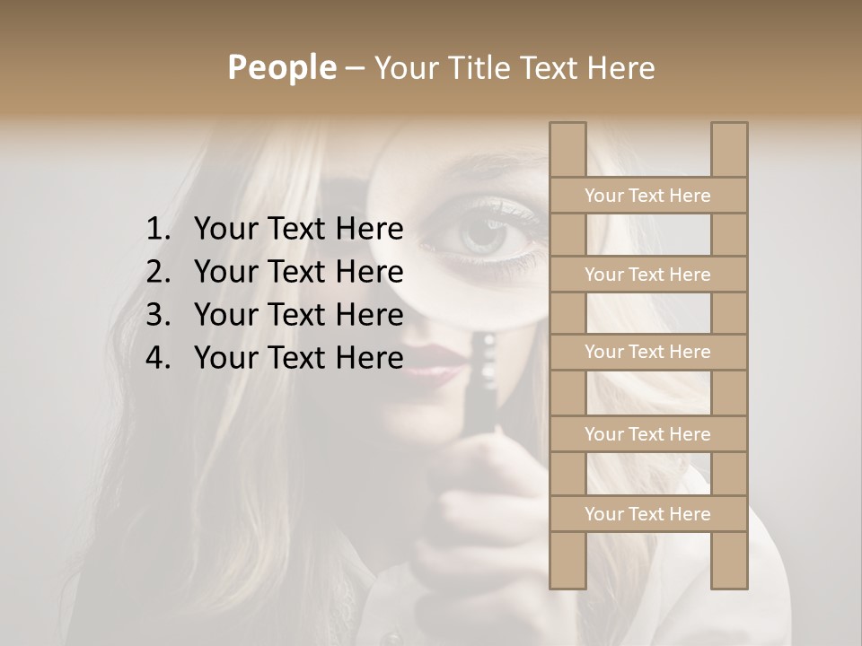 Isolated Blonde Lipstick PowerPoint Template