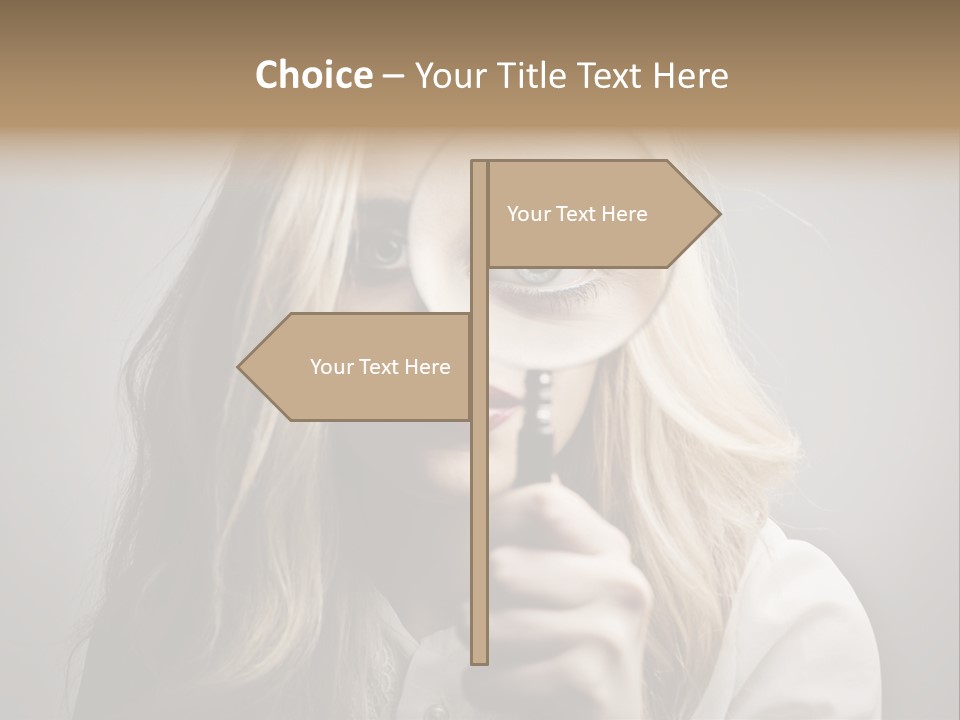 Isolated Blonde Lipstick PowerPoint Template