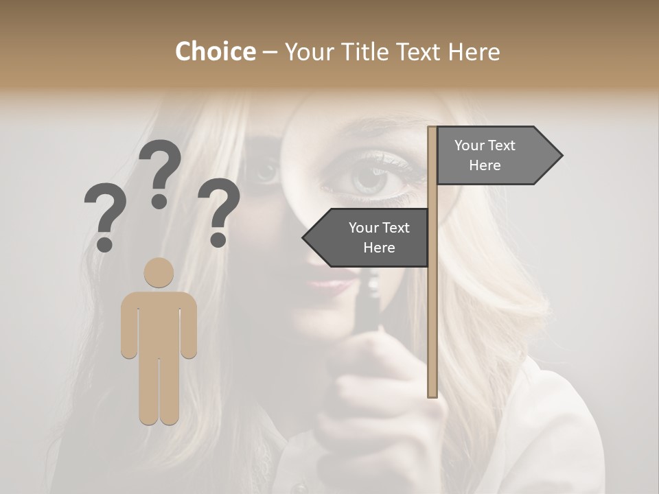 Isolated Blonde Lipstick PowerPoint Template