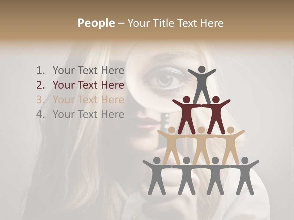 Isolated Blonde Lipstick PowerPoint Template