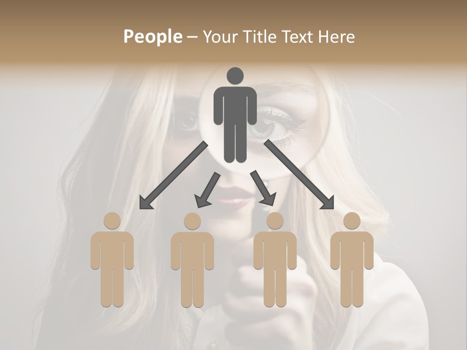 Isolated Blonde Lipstick PowerPoint Template